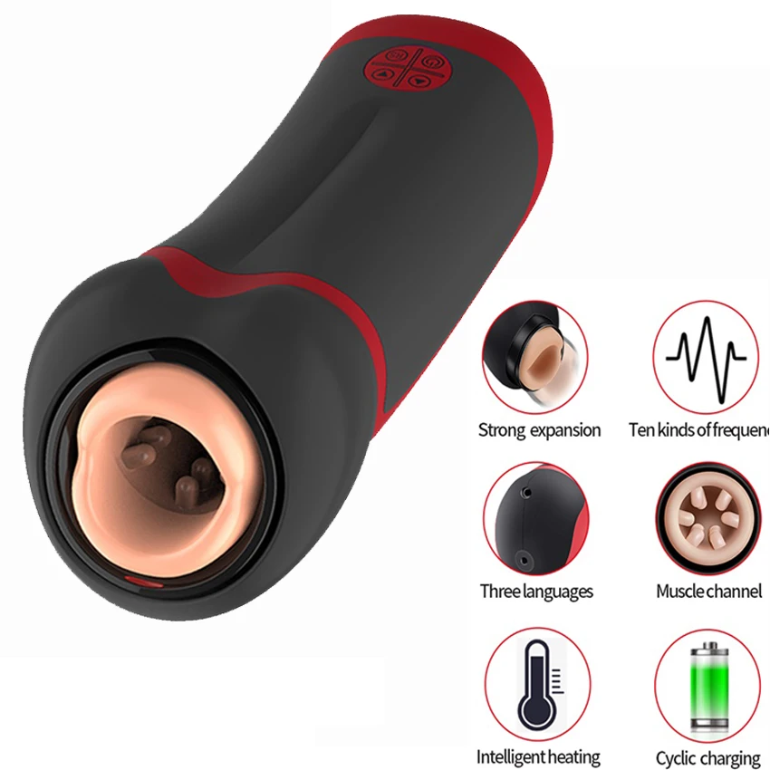 Fully Automatic Thrusting Piston Male Masturbator Cup Voice Interaction Electric Heating Masturbation Machine Sex Toys for Men | Красота и