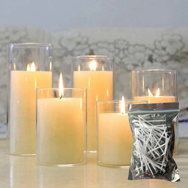 50 шт./пакет 5/8 см натуральный хлопок Core свечи Фитили &quotсделай сам&quot для