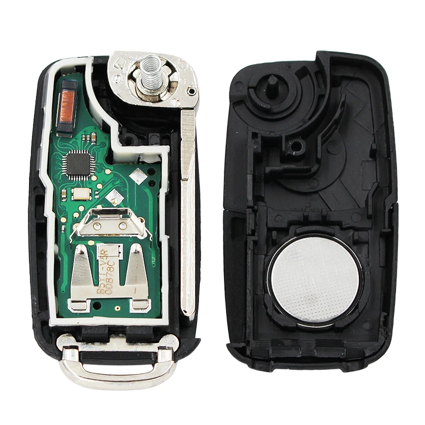 Система MQB умный модифицированный складной дистанционный ключ 3 кнопки 315 МГц 433