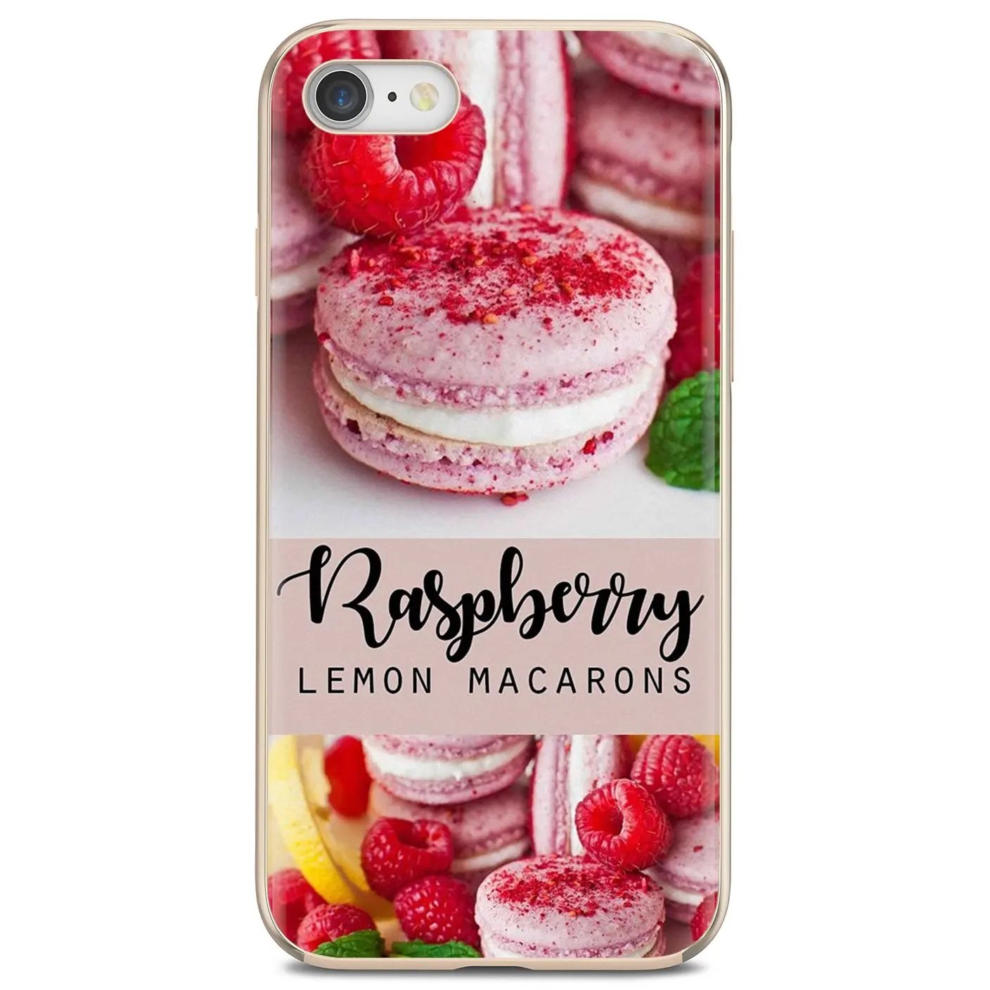 Тонкий силиконовый мягкий ТПУ чехол для телефона с изображением пищи Макарон Для
