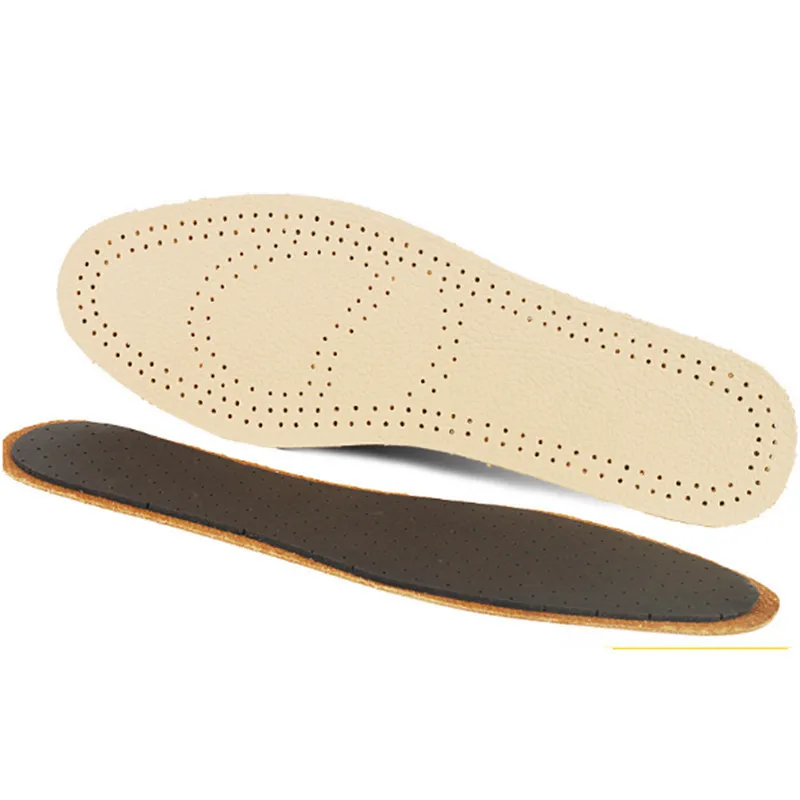 

Ultra Thin Breathable Deodorant Leather Insoles Pigskin Instantly Absorb Sweat Replacement Inner Soles Shoes Insole Pads