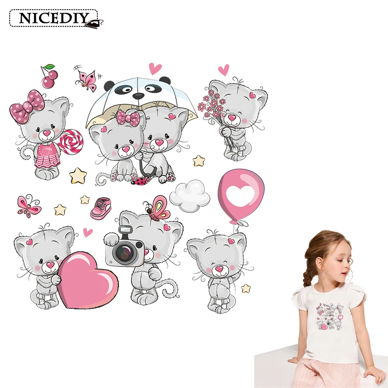 Мультяшный милый кот звезда сделай сам аксессуар утюжок на перепаде патчи для