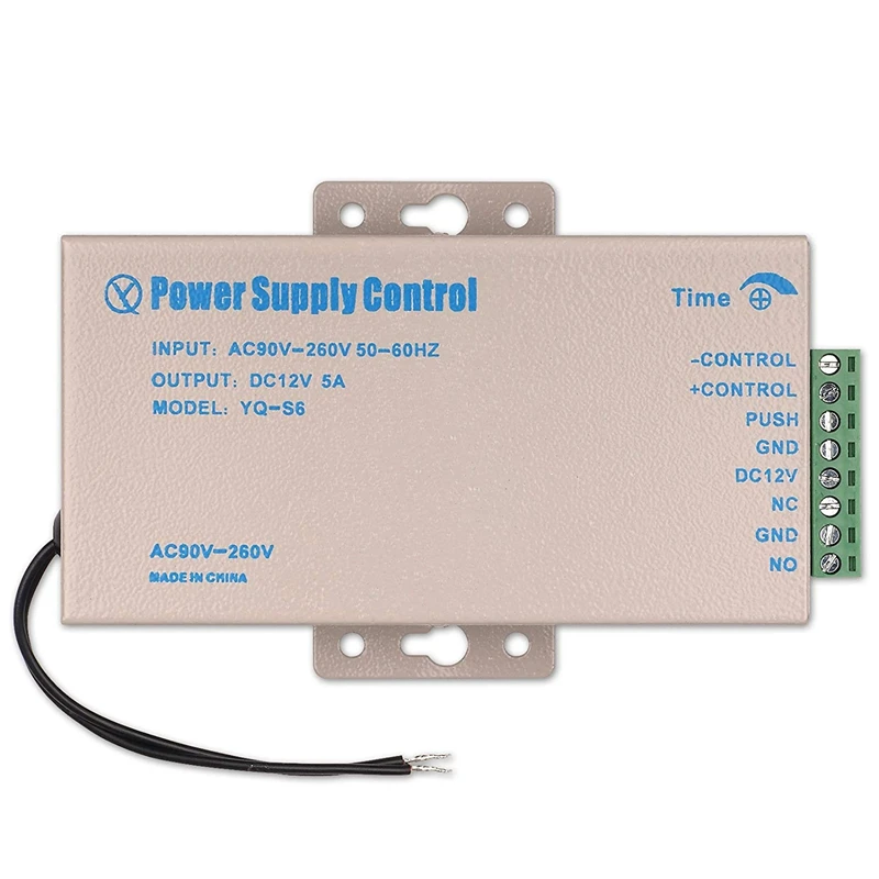 DC 12V 5A источник питания с контролем доступа AC 90 260V для домашнего офиса