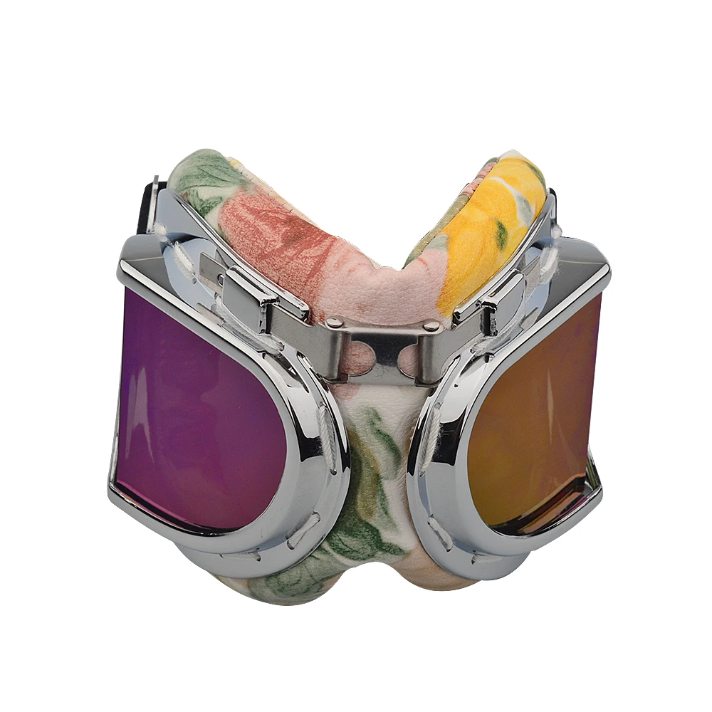 Цветочные рамки ретро мотоциклетные очки винтажные мото классические для Harley Pilot
