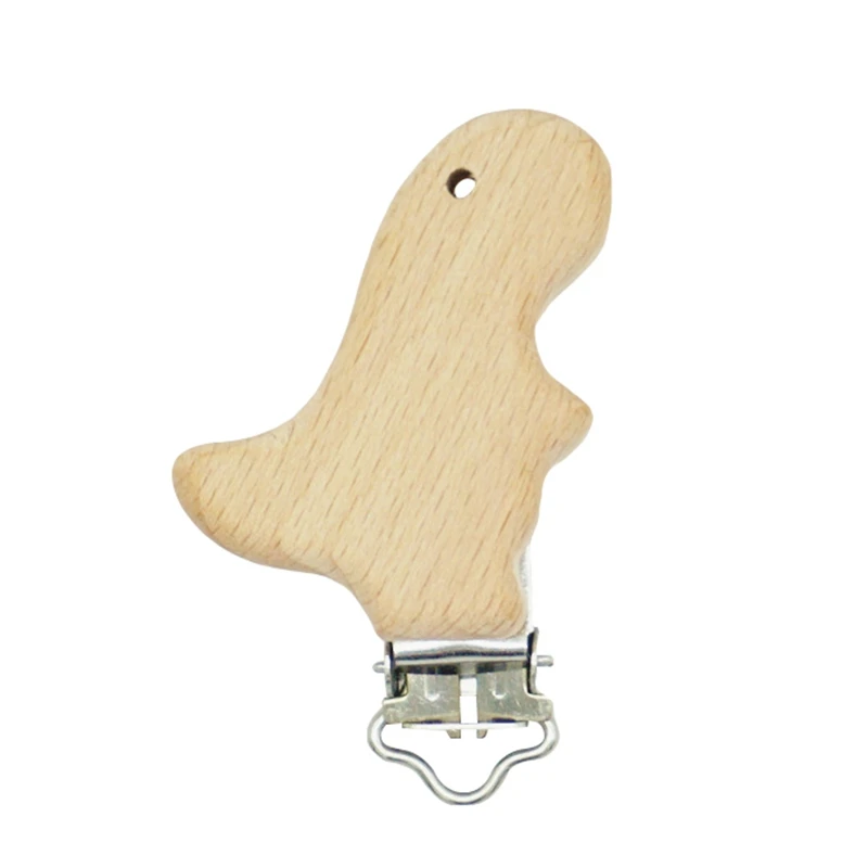 В форме милых животных соска зажимы деревянная держатель цепи детское дерево