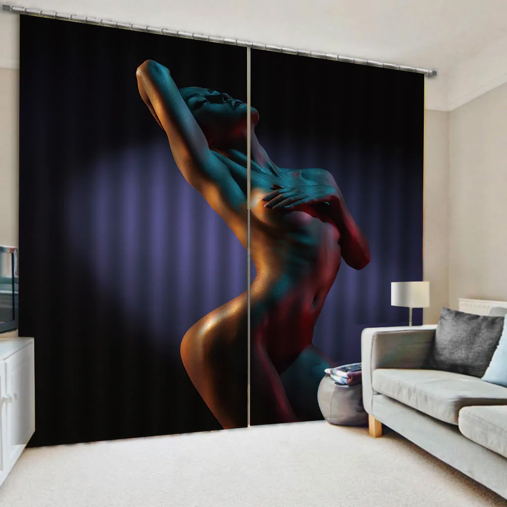 blackout curtains Beauty art living room bedroom Hotel home goods Custom size | Дом и сад