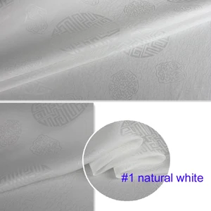 1 natural white 100 см* 114 см Китайская традиционная жаккардовая парча шелковая хлопковая ткань Шармез - Цвет: 1 natural white