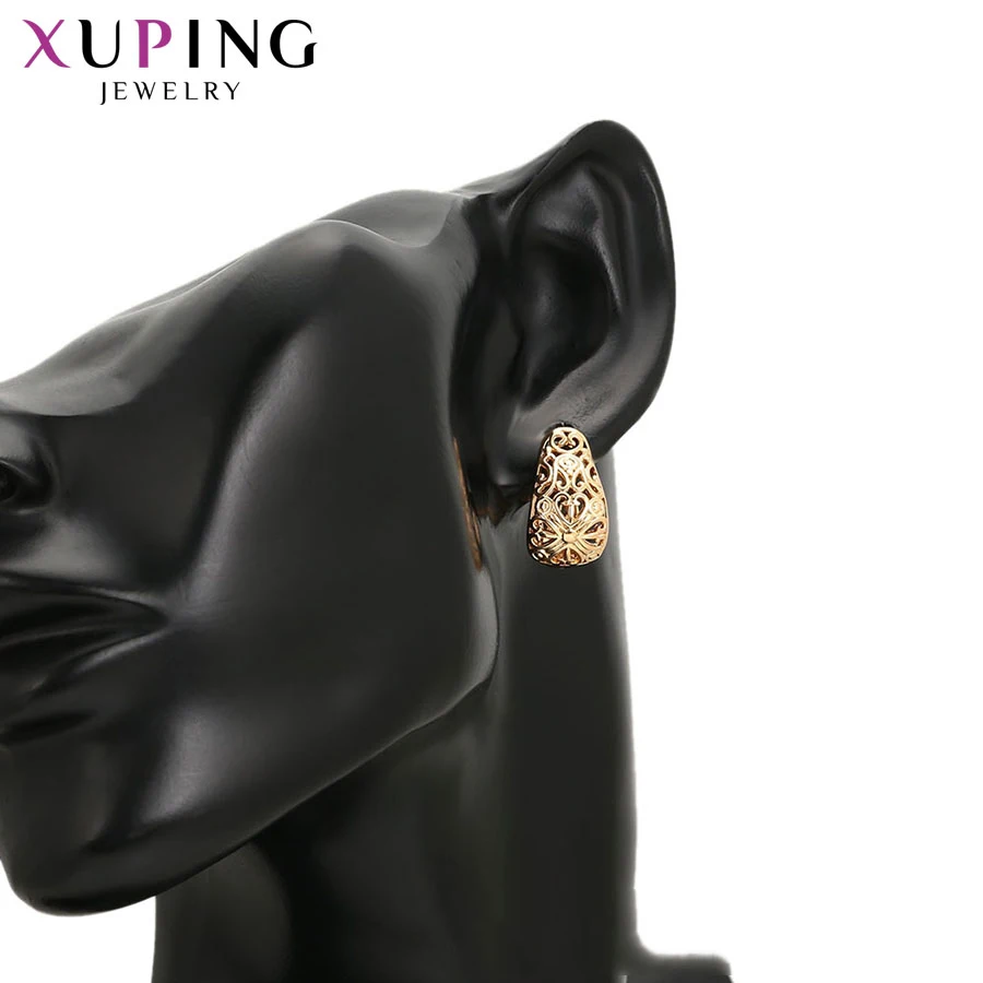 Xuping модные роскошные серьги позолоченные очаровательные дизайнерские Дамские
