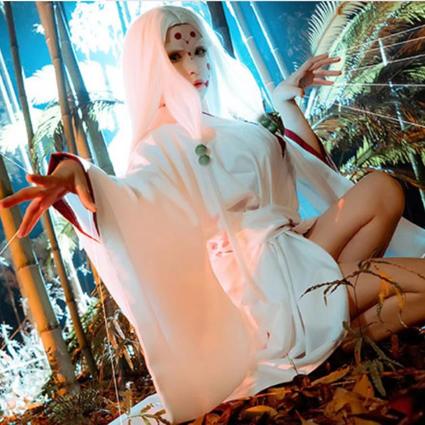 Женский костюм для косплея кимоно из м/ф рассекающий демонов с татуировками