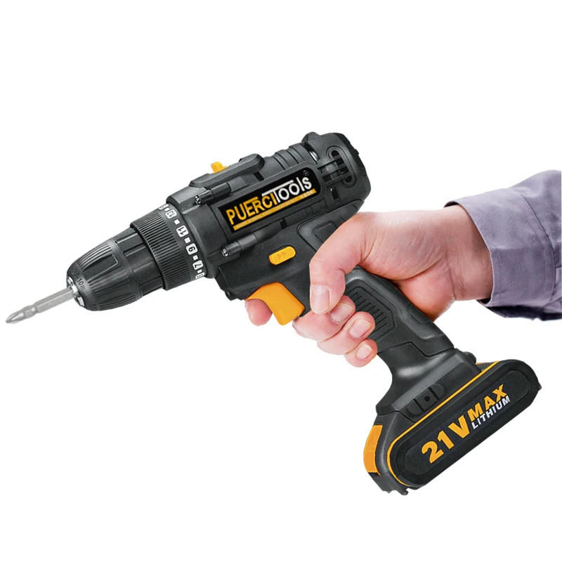 Электрическая отвертка PUERCI 21 в Аккумуляторная дрель ударная силовой привод