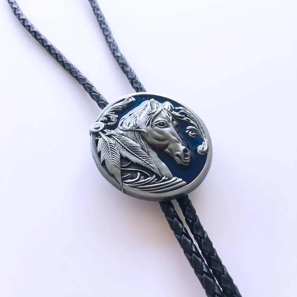 Розничная продажа винтажное овальное свадебное ожерелье с синей эмалью в