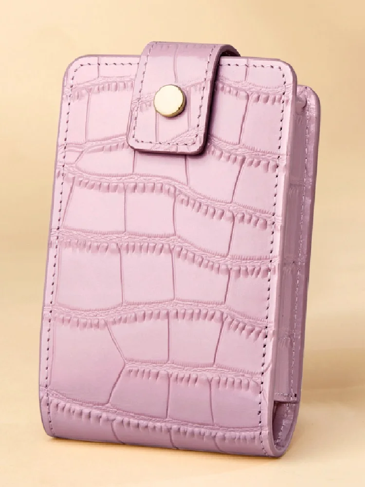 pink ZOOLER натуральная кожа косметичка зеркальная сумка через плечо роскошные сумки женские дизайнерские Ins Горячие настоящие кожаные клатчи# TC208 - Цвет: pink