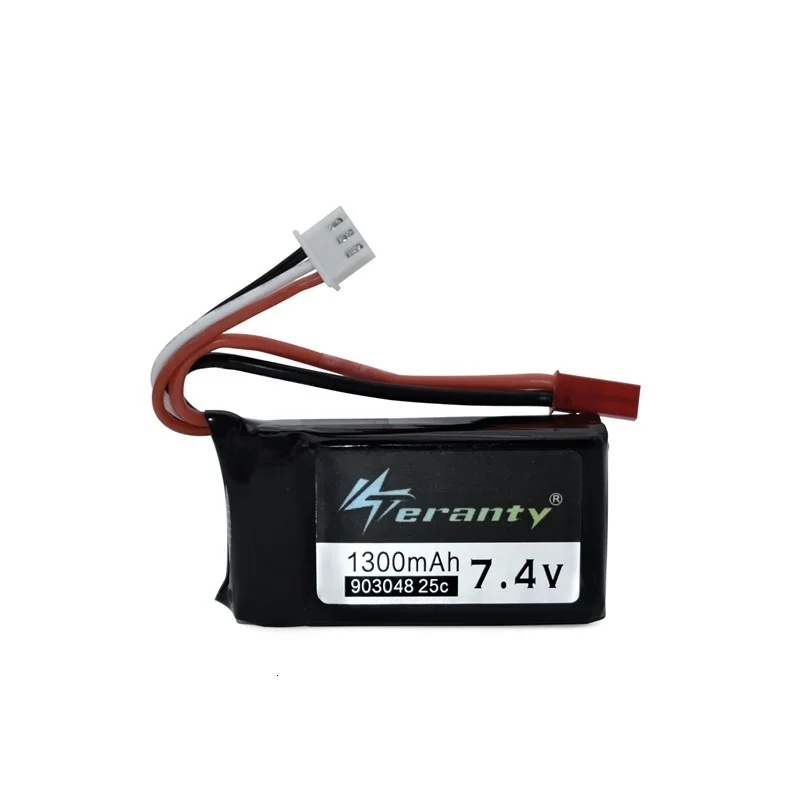 7,4 в 1300 мАч батарея LiPo для Wltoys V353 A949 A959 A969 A979 k929 7,4 В батарея дрона для радиоуправляемых автомобилей вертолетов лодки 2 шт./набор