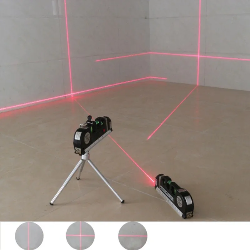 Fita de Medição Laser com 2.5m Nível Laser Infravermelho 4 in Fita Mal Funcionamento Ferramentas 1 pc