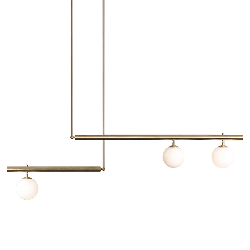 

Modern Design Nordic Chandelier for home Glass Ball Chandelier suspension lamp Kitchen Dinning Room Hanglamp gold/black