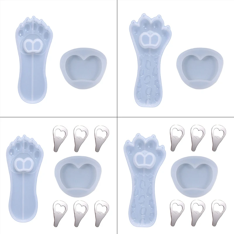 

Shiny Bottle Opener Epoxy Resin Mold Keychain Pendant DIY Crafts Silicone Mould T84A