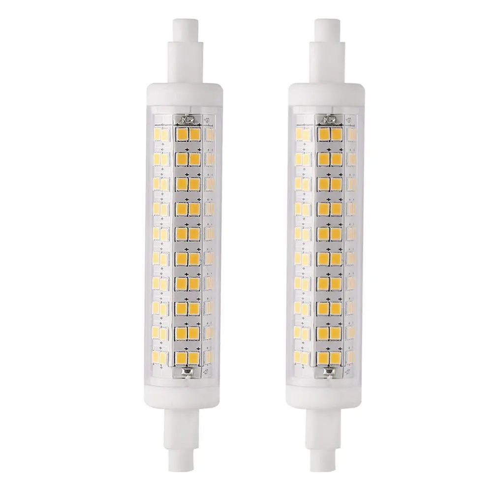 

2 pcs LESHP LED 10W 1100LM R7S-2835-120 100-265V 3000K Warm White Double Ended Tungsten Halogen Bulbs Replacement