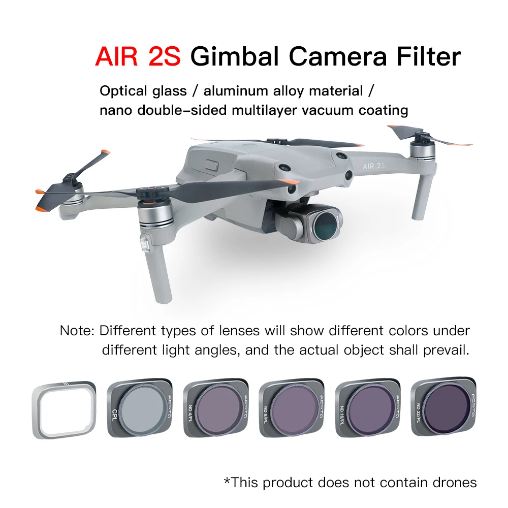 

Регулируемый фильтр подходит для DJI Air 2S ND filter CPL mirror UV mirror UAV аксессуары