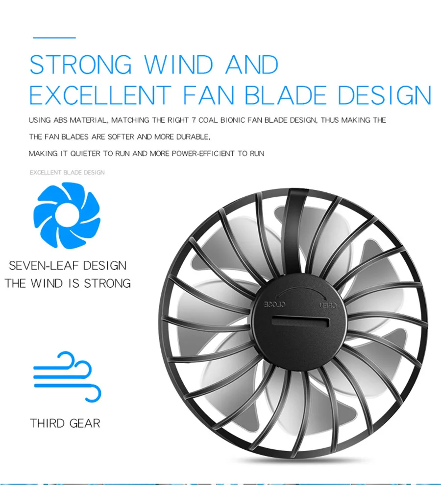 

USB Portable Fan Cold Fan Hands Free Neck Fan Hanging Rechargeable Mini Sports Fan 3-Speed Adjustable Neck Dual Fan Home Office
