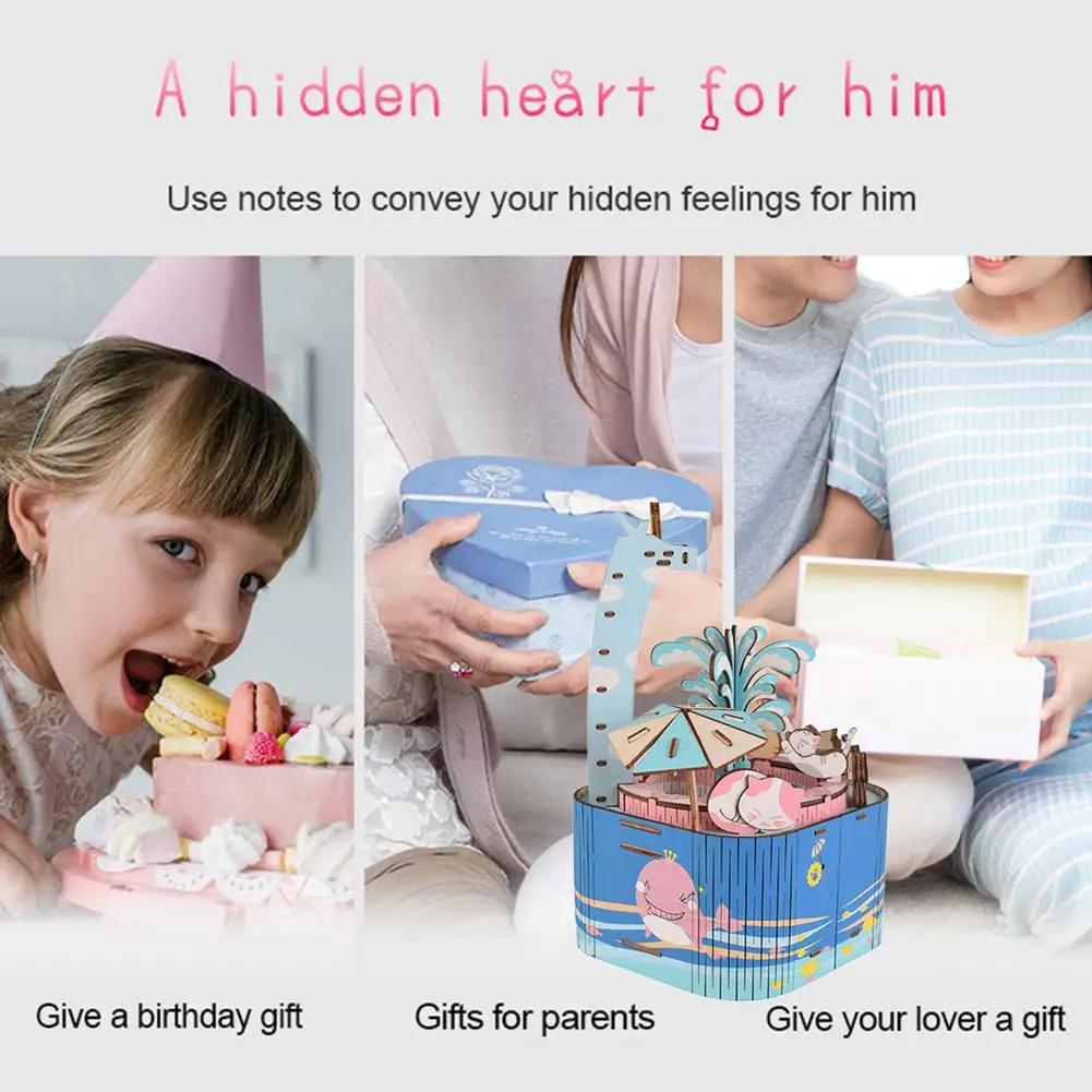 Инновационный на день рождения подарок Рождество Деревянный музыкальная