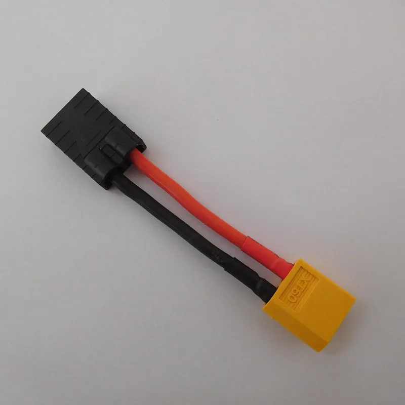 50 шт. Мужской адаптер XT60 на женский разъем TRX Traxxas, 5 см 14AWG силиконовый провод для Zippy Revo Slash LiPo.