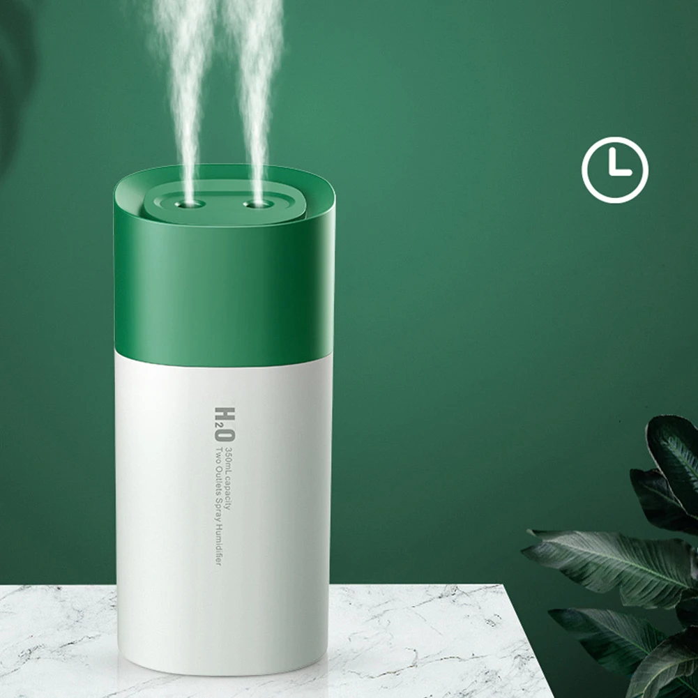 

350ml Air Humidifier USB Charging Mini Aroma Essential Oil Diffuser for Home Car Fogger Mist Maker with Night Lamp