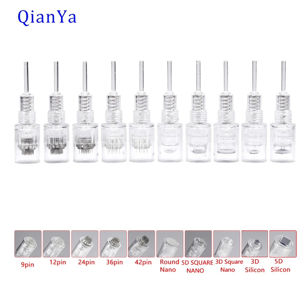 

5/10/50/100pcs 8mm Screw Port Tattoo Cartridges Microneedling Needles Microneedle Tip For MTS Derma Micro Nano Needles