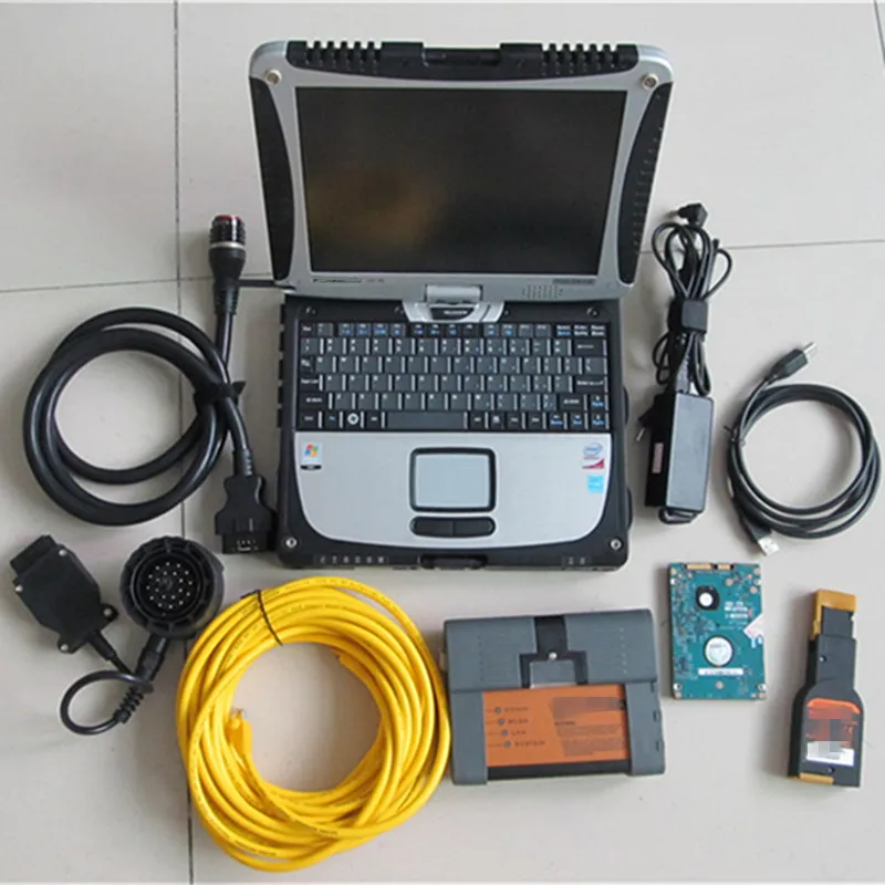 Для bmw icom a2 v2021.3 новые 3in1 ноутбук cf 19 сенсорный экран 4g hdd 1000 Гб программного