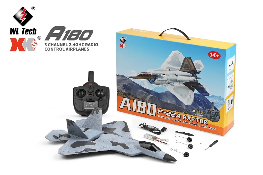 3D/6G A180 RC самолет для начинающих планер с дистанционным управлением бесщеточный
