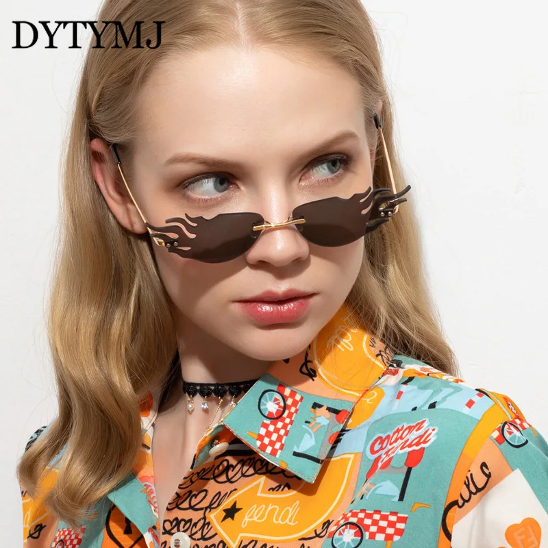 

DYTYMJ 2020 солнцезащитные очки «кошачий глаз» Для женщин Элитный бренд огонь солнцезащитные очки для Для женщин/мужчин уникальны Для женщин Gafas...