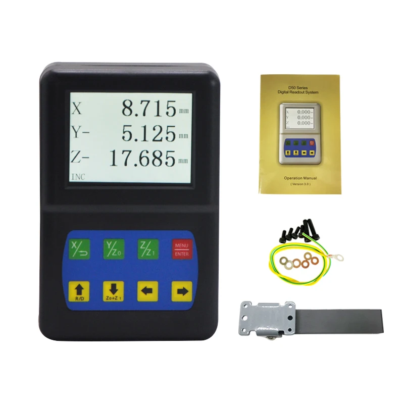 Легкий в эксплуатации 3 осевой цифровой дисплей для фрезерования/измерения длины