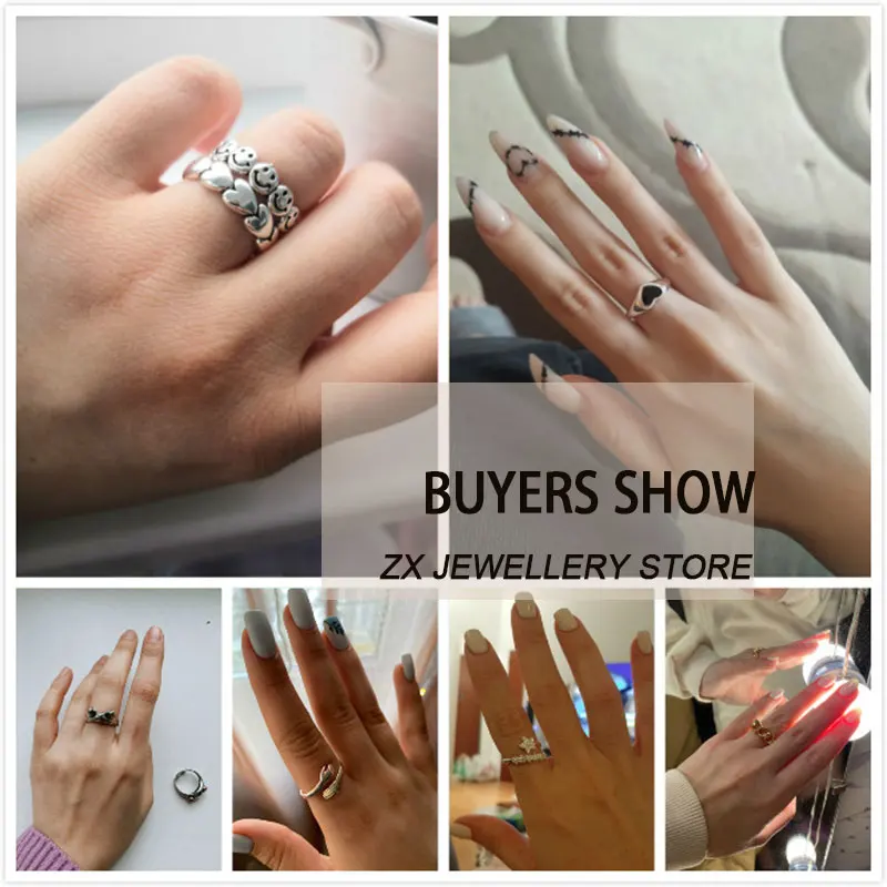 Кольцо регулируемое серебристое в стиле панк/хип хоп для мужчин и женщин