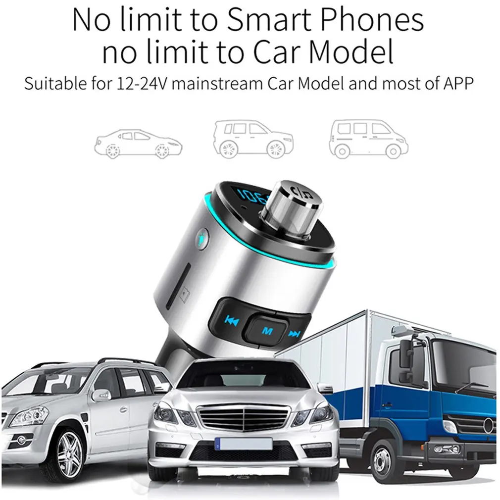 Автомобильный беспроводной fm передатчик автомобильное быстрое зарядное