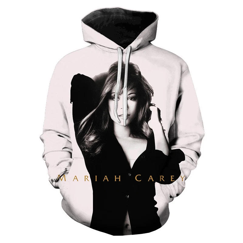 

2021 New Rapper Mariah Carey 3D Printed Hoodies Unisex Fashion Sweatshirt Hip Hop Casual Oversize Streetwear Hooded Sweatshirts