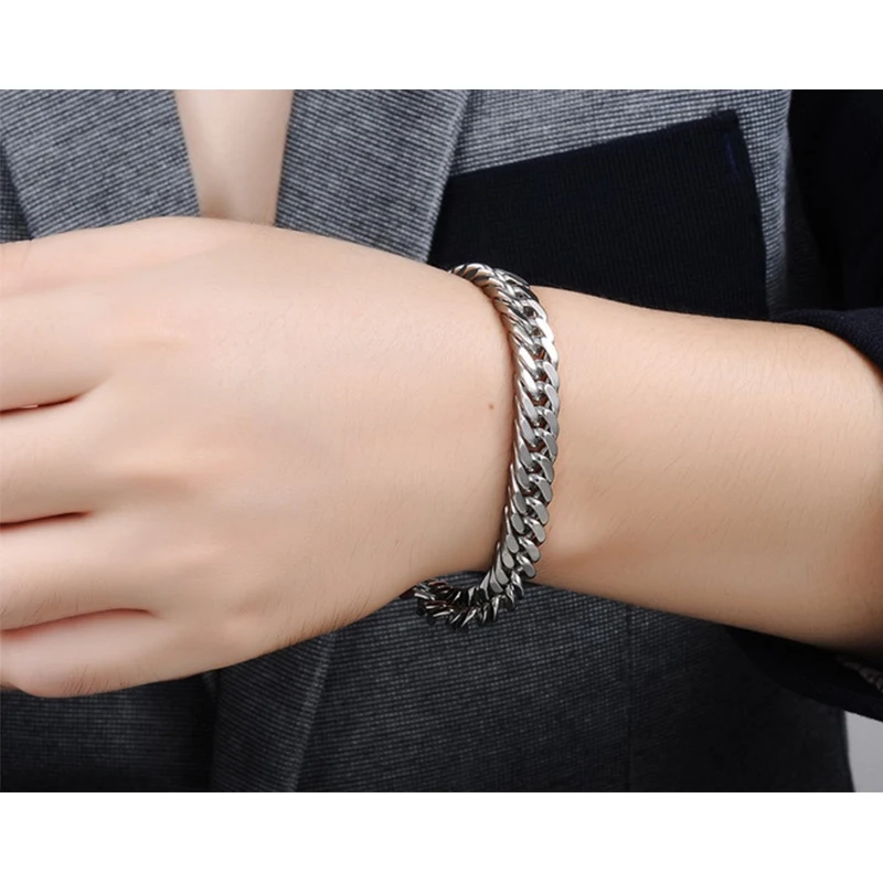 Будды Эстер браслеты серебряного цвета из нержавеющей стали КУБИНСКИЙ звено