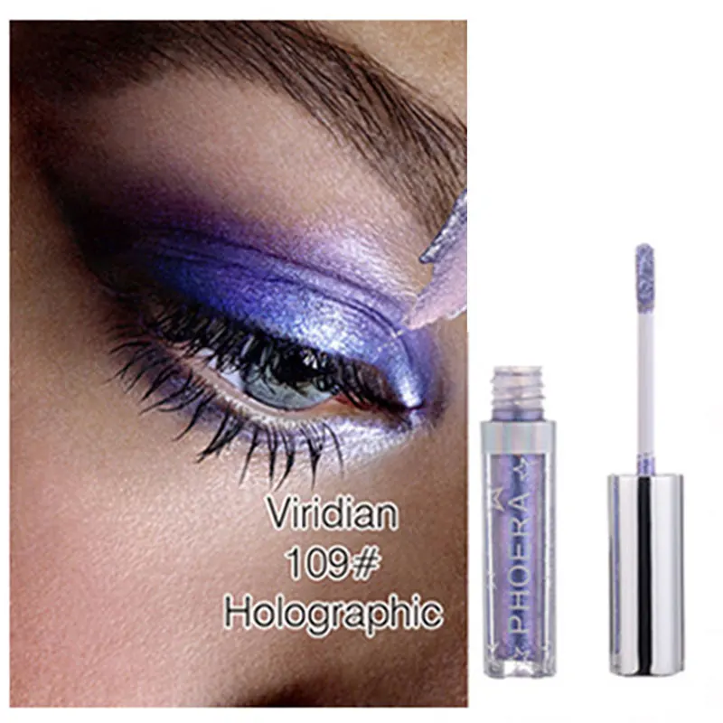 Фотера Макияж Блеск жидкие тени для век один пигмент 12 цветов Алмазные жемчужные