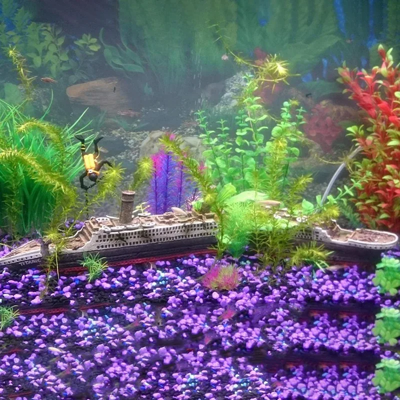 Аквариумные украшения полимерные корабли затонувшие для аквариума экологически