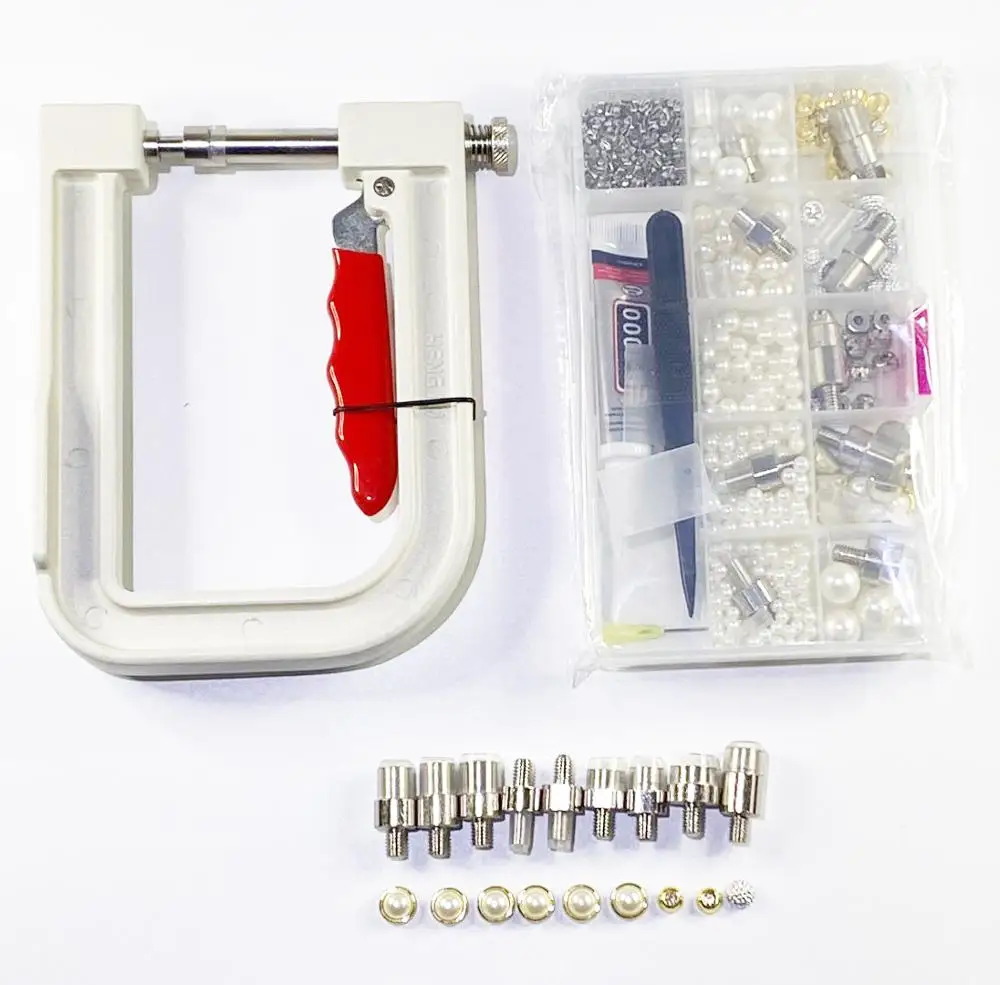 1 компл./лот ручная машина для изготовления бусин с прицеплением одежды бусина