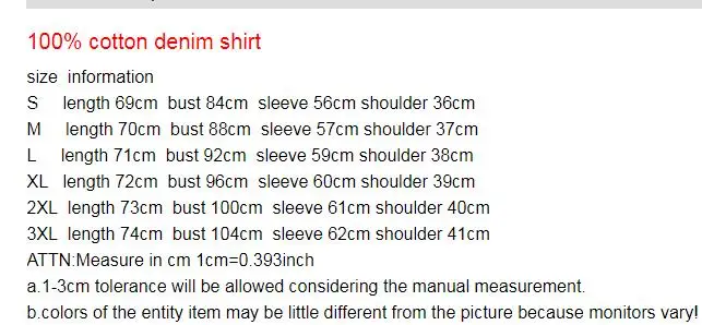 Новая весенняя/Осенняя Женская одежда хлопковые рубашки джинсовые Ковбойские