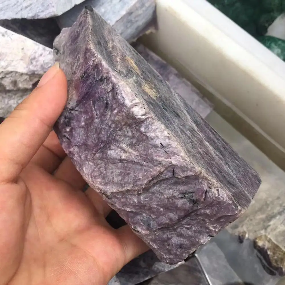 Натуральное сырье Charoite камень кварц кристалл необработанный лечебные