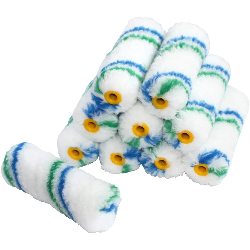 10 шт./лот 4 дюйма Чехлы для лакокрасочных роликов мини острые ролики окраски набор