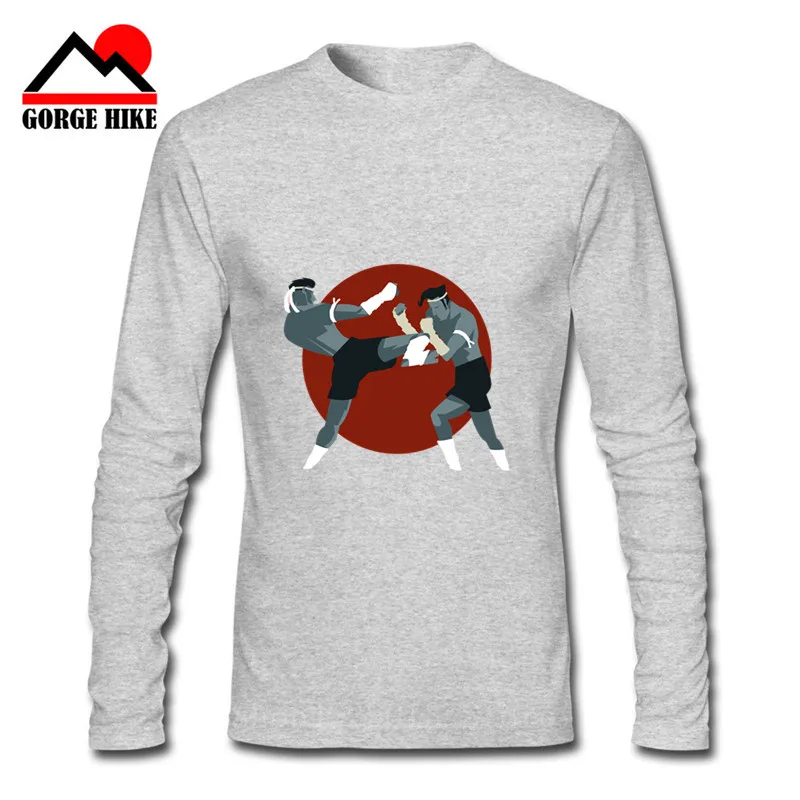 2019 3D Thailand Boxing Fight MMA Thai kung fu T-Shirt Gym Long Sleeves Sport Muay Cotton Breathable T Shirt Men Kick Boxer | Мужская