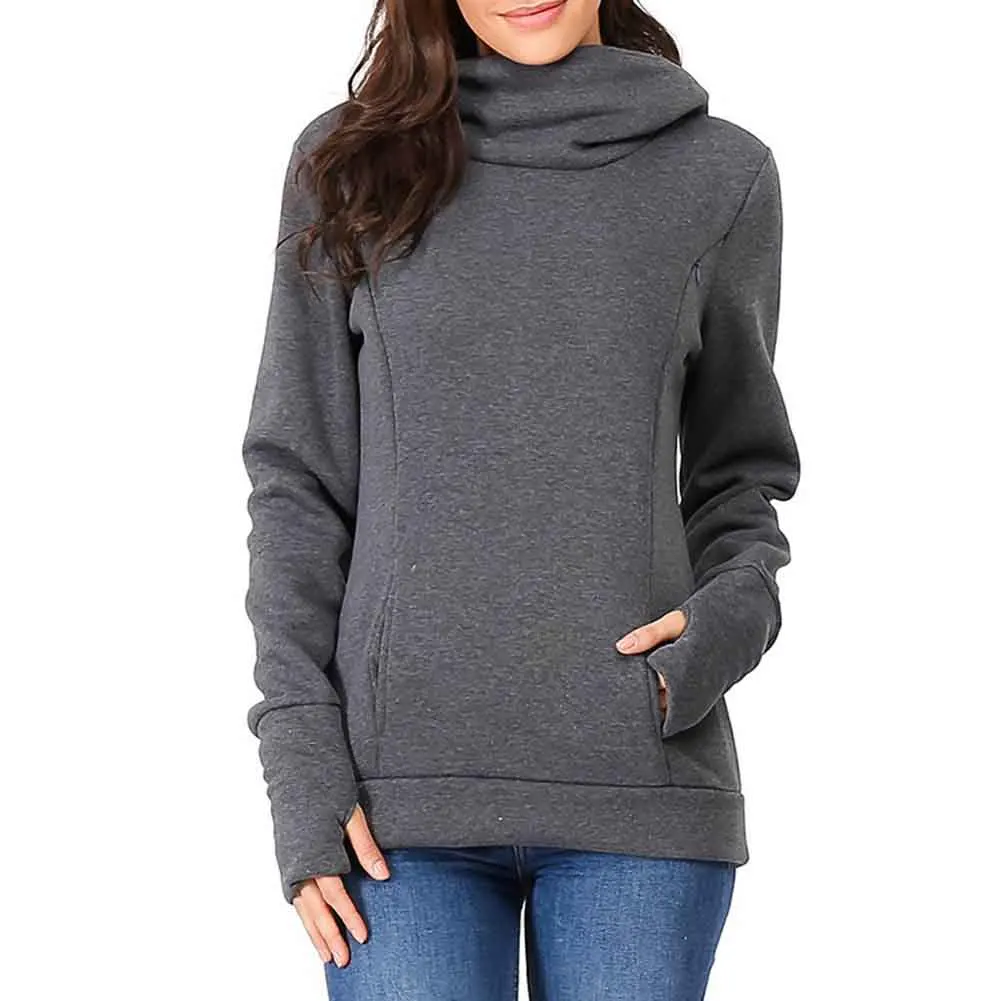 Повседневная Толстовка для беременных женщин с двойной молнией и кормящих мам