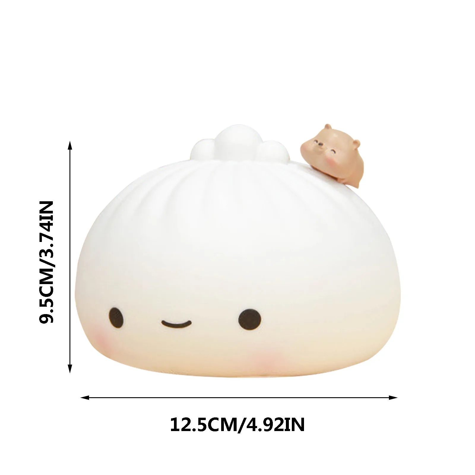 

LED USB Lamp Colorful Night Light Cute Animal Bun Clapping Lamp Soft Cartoon Lamps For Children Bedroom Baby Christmas Gift