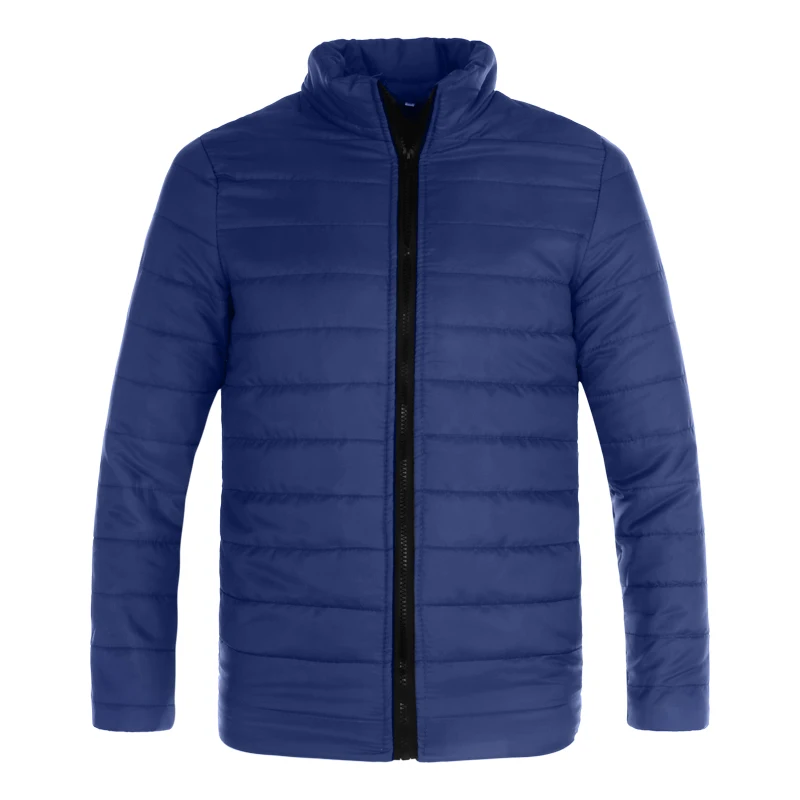 dark blue Модная мужская Тонкая зимняя куртка пальто из хлопка повседневные ветровки парки куртки Мужская Куртка зимние пальто - Цвет: dark blue