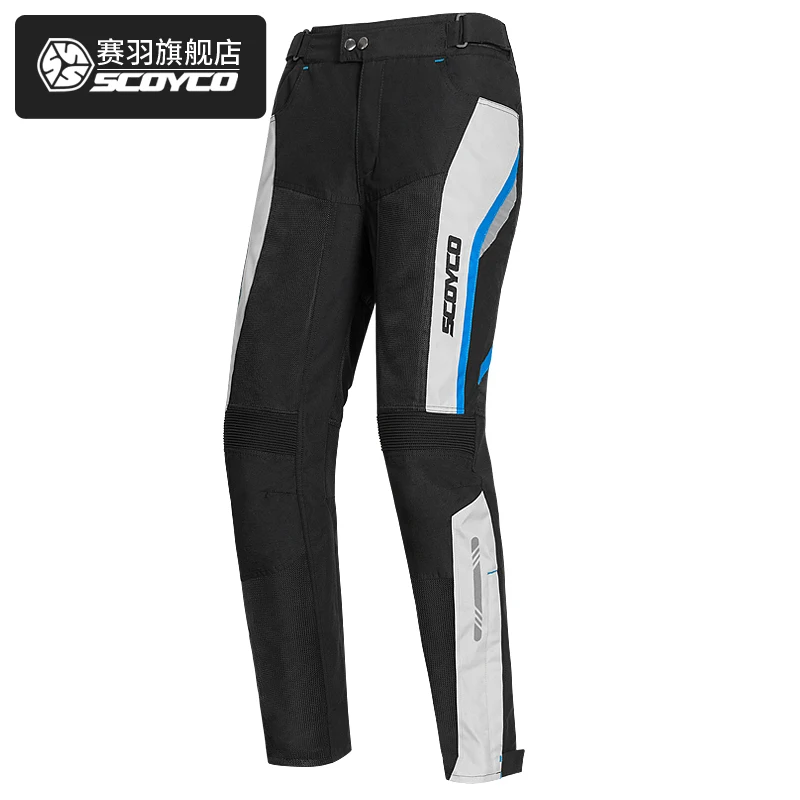

SCOYCO 21 Motorcycle Men Summer Moto Touring Leisure Pants Reflective Moto Riding Trousers With Knee Protective Cycling pants