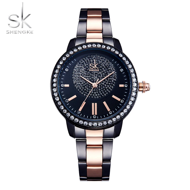 

Watch For Women Luxury Fashion Rhinestone Full Steel Female Quartz Clock Women's Bracelet Watches Dress Relogio Feminino Gift