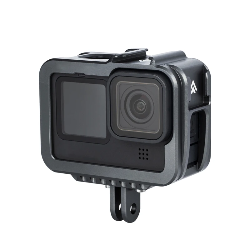 

Aluminum Frame Housing Case Metal Cage Protective Shell With Clod Shoe Mount 1/4 Screw For Go Pro Hero 9 Sport Camera