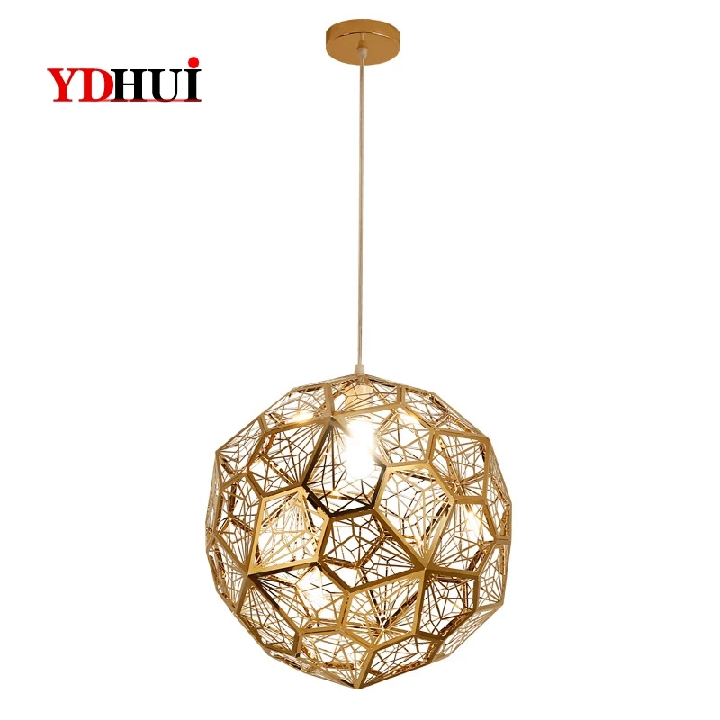 Современный подвесной светильник E27 точная копия Web Etch лампа-Тень для гостиной