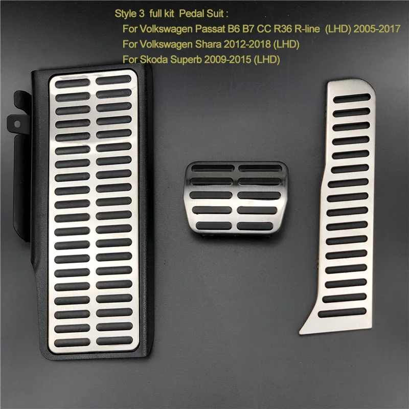 Стайлинг автомобиля педаль для Volkswagen Golf 5 6 MK5 MK6 Scirocco CC Passat B6 B7 Shara Tiguan Jetta mk6 Beetle Touran